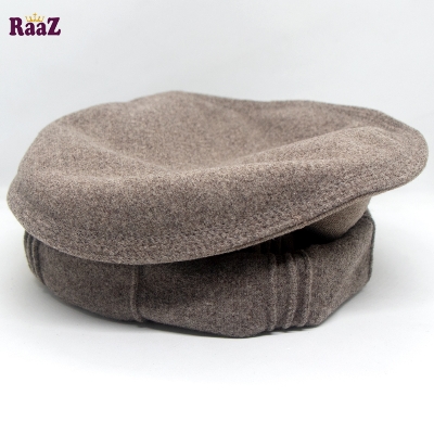 Picture of Light Brown New Design Woolen Afghani Star Pakol Cap For Men (Free Size)