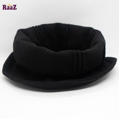 Picture of Black New Design Woolen Afghani Star Pakol Cap For Men (Free Size)
