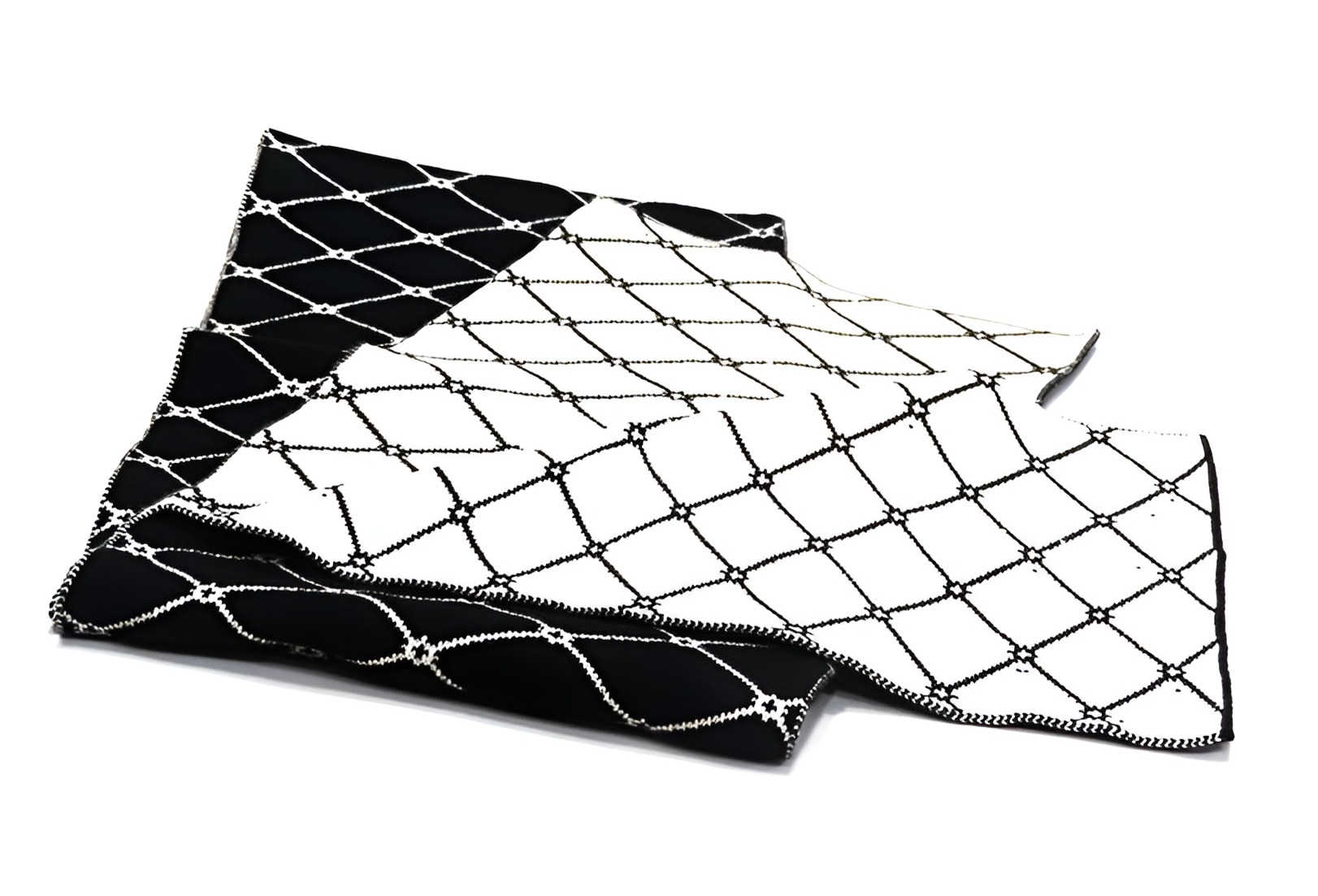 Picture of Garments Export Winter Woolen Scarf Muffler For Men (Black and White)