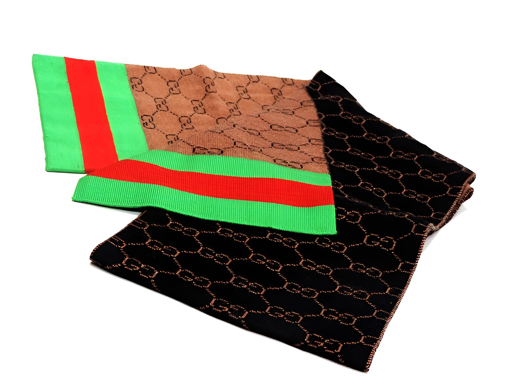 Picture of Garments Export Winter Woolen Scarf Muffler For Men (Black and Brown)