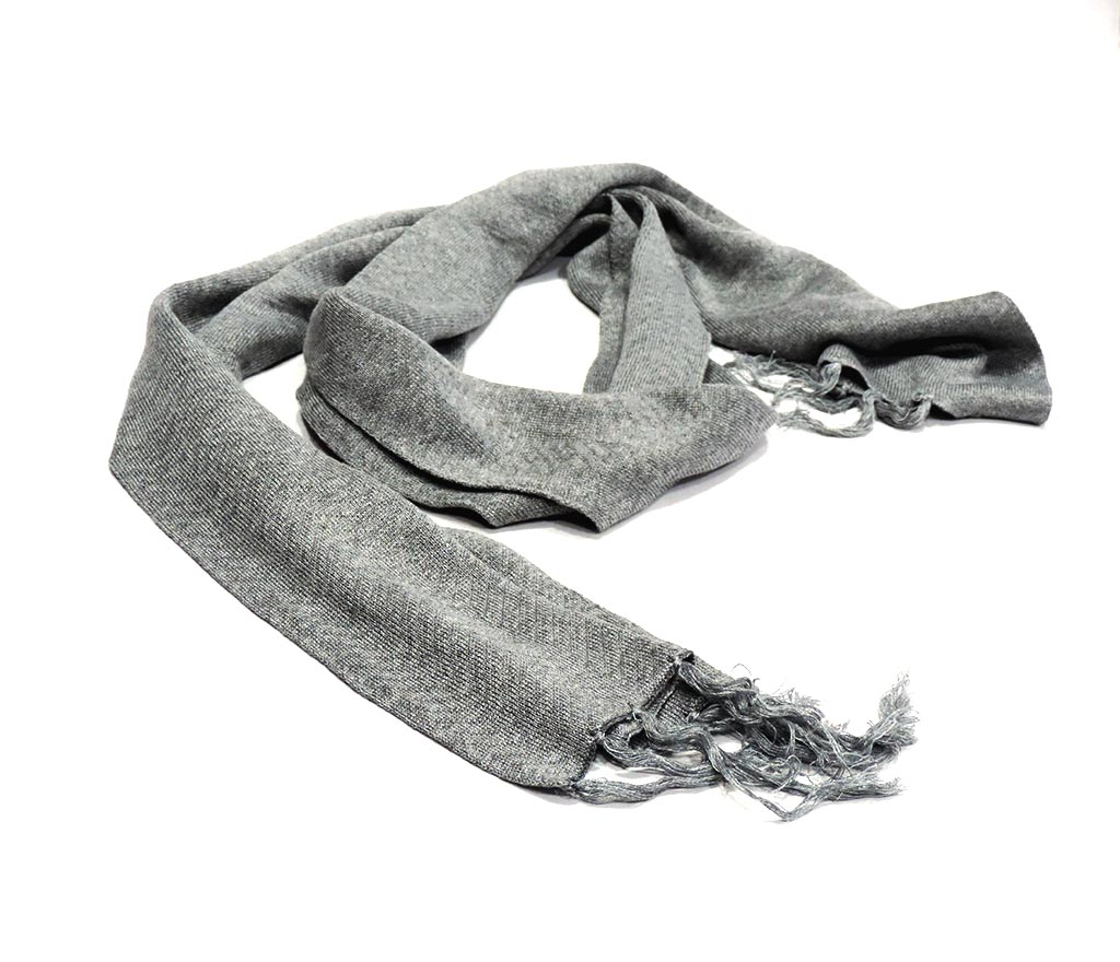 Picture of Garments Export Winter Woolen Scarf Muffler For Men (Silver)