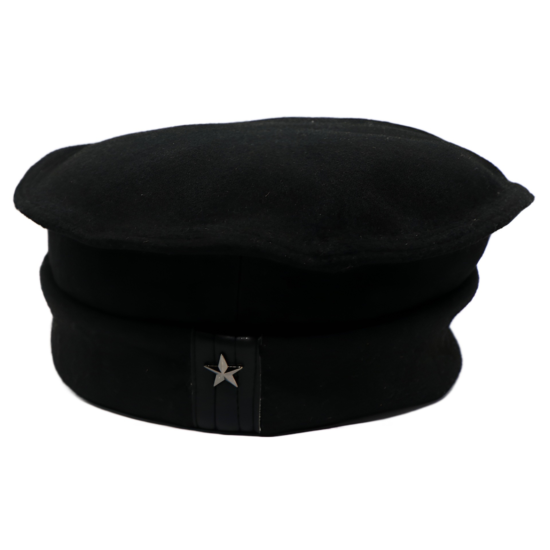 Picture of Black New Design Wool Afghani Star Pakol Cap For Men (Free Size) - Cap