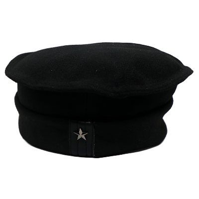 Picture of Black New Design Wool Afghani Star Pakol Cap For Men (Free Size) - Cap