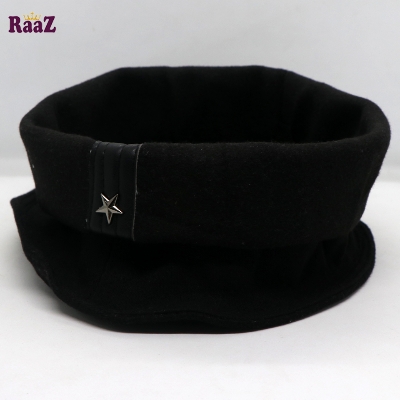 Picture of Black New Design Wool Afghani Star Pakol Cap For Men (Free Size) - Cap