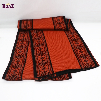 Picture of Black And Brown 2 in 1 design Winter Woolen Scarf, Soft Muffler Stylish Fashion Scarf For Men And Women