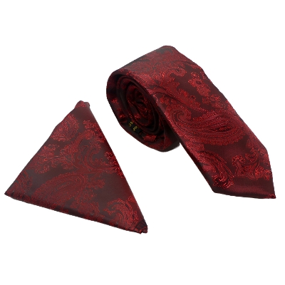 Picture of Wedding Tie Handkerchief Men's Necktie & Pocket Square Set