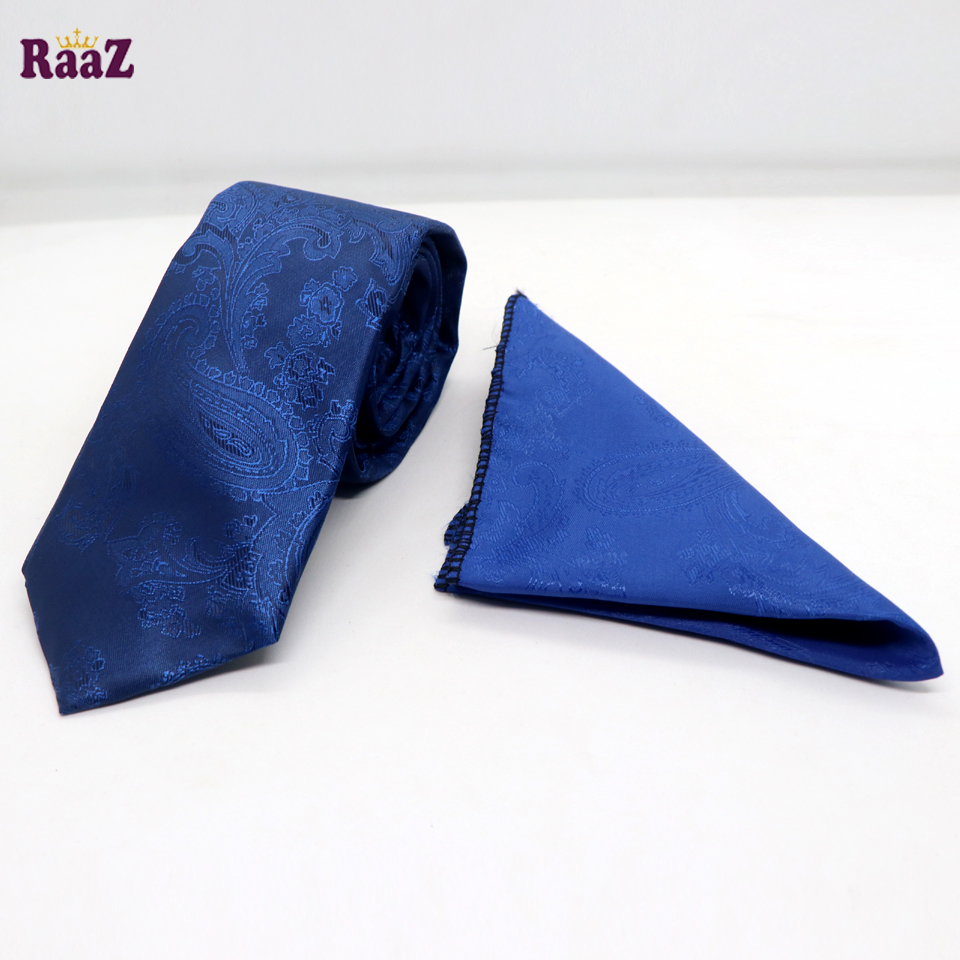 Picture of Wedding Tie Handkerchief Men's Necktie & Pocket Square Set