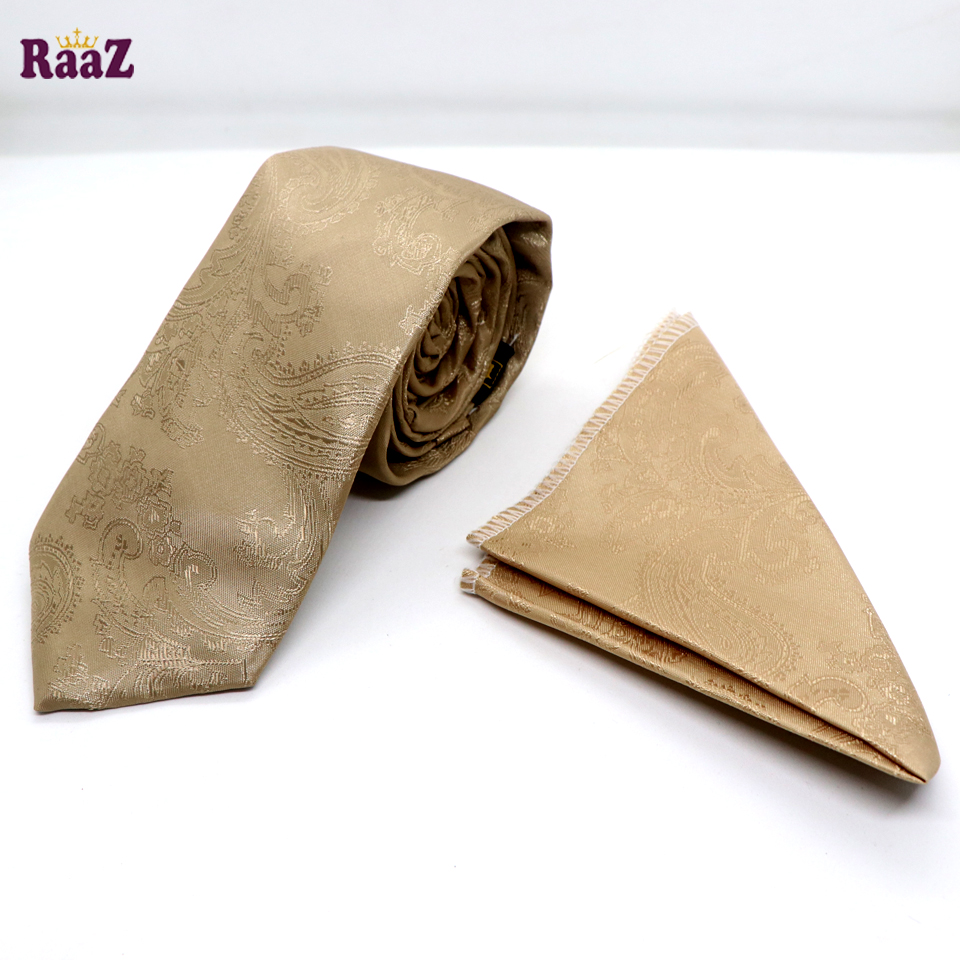 Picture of Wedding Tie Handkerchief Men's Necktie & Pocket Square Set