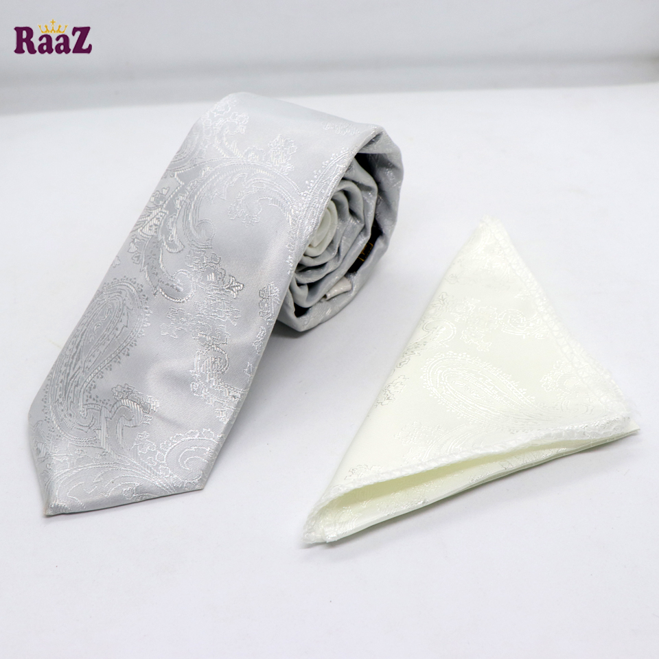 Picture of Wedding Tie Handkerchief Men's Necktie & Pocket Square Set