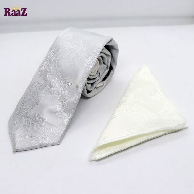 Picture of Wedding Tie Handkerchief Men's Necktie & Pocket Square Set
