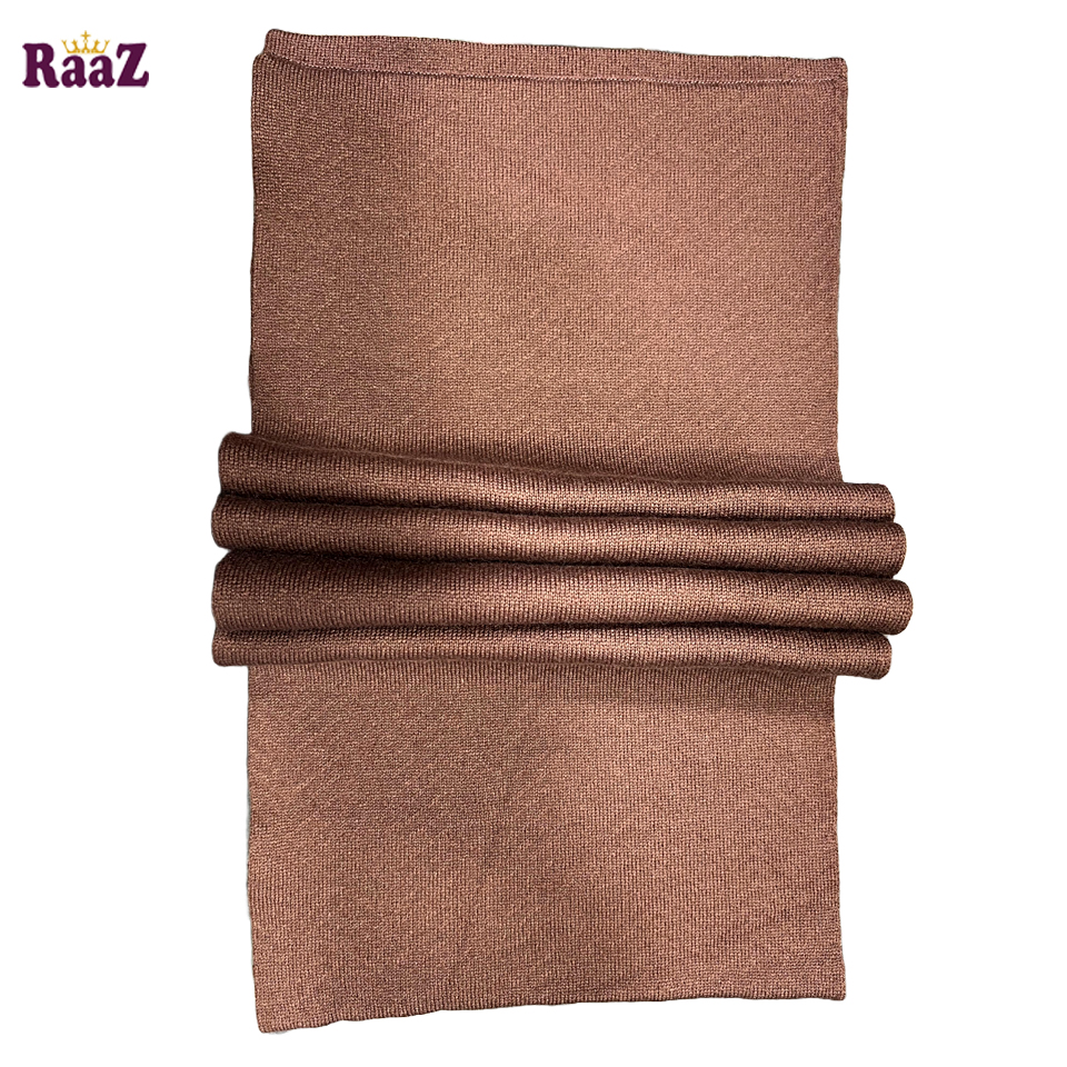 Picture of Brown Solid Color Trendy Stylish Fashion Soft Scarf, Men's And Women' Woolen Winter Muffler