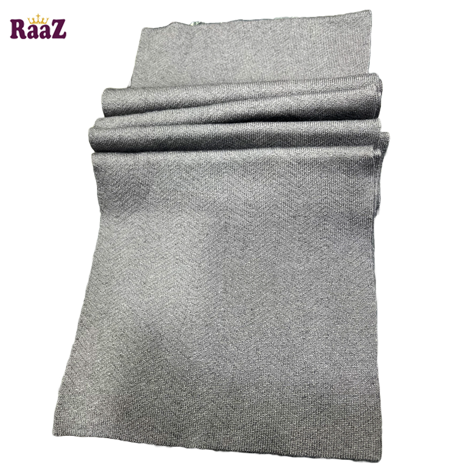 Picture of Silver Solid Color Trendy Stylish Fashion Soft Scarf, Men's And Women' Woolen Winter Muffler