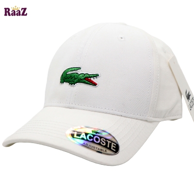 Picture of White Crocodile Embroidery Logo Premium Curved Cap