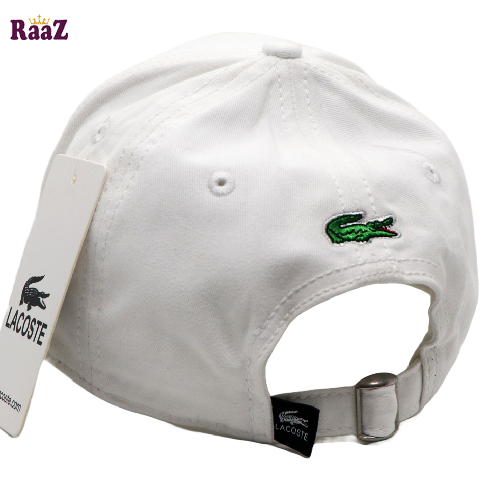 Picture of White Crocodile Embroidery Logo Premium Curved Cap