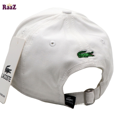 Picture of White Crocodile Embroidery Logo Premium Curved Cap