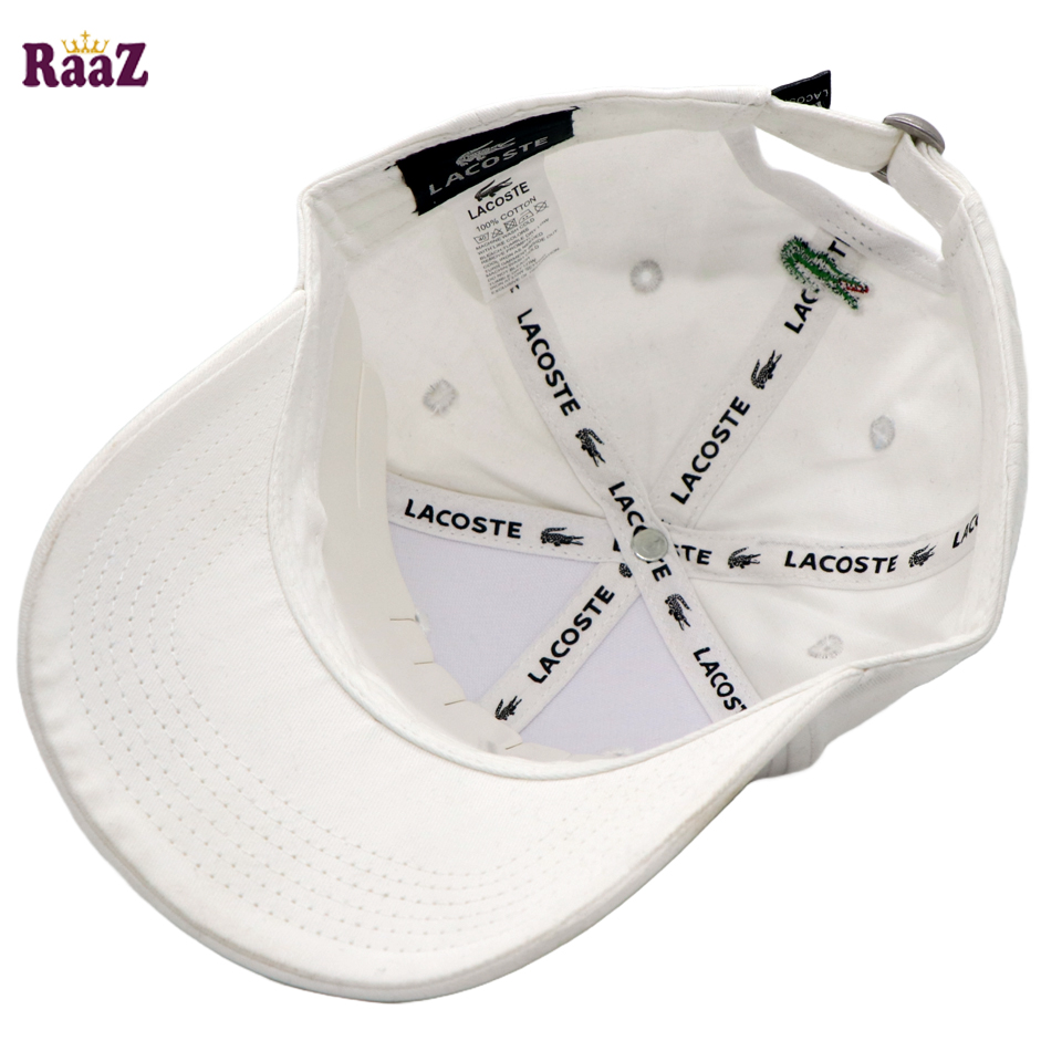 Picture of White Crocodile Embroidery Logo Premium Curved Cap