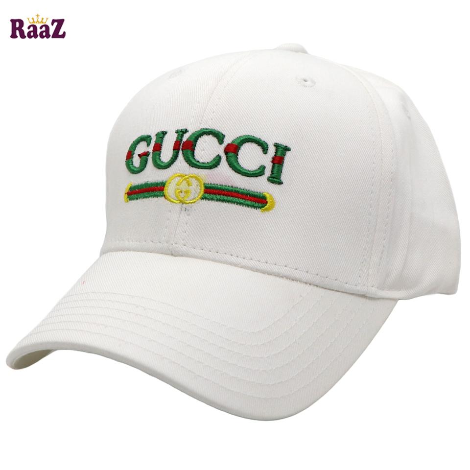 Picture of White Embroidery Logo Premium Curved Visor Cap