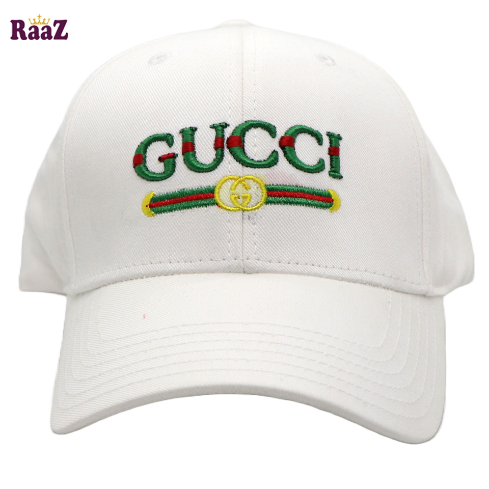 Picture of White Embroidery Logo Premium Curved Visor Cap
