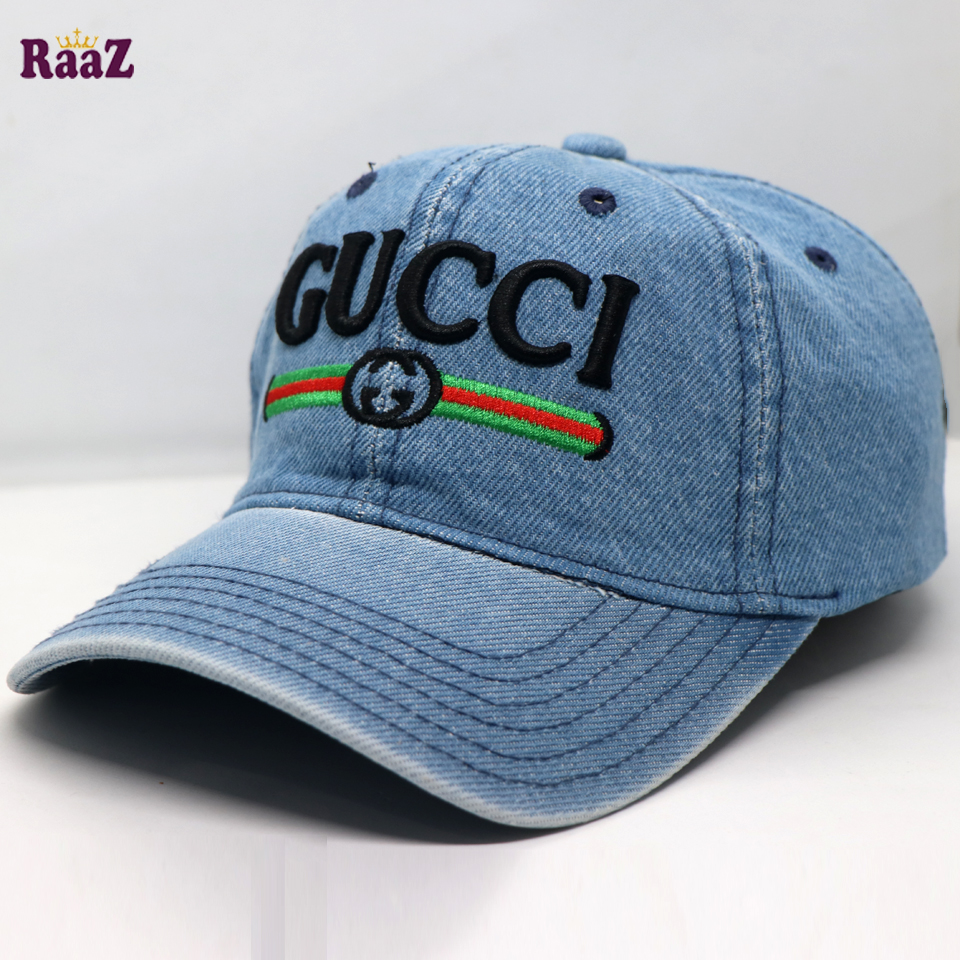 Picture of Premium Denim Brand Embroidery Logo Curved Cap
