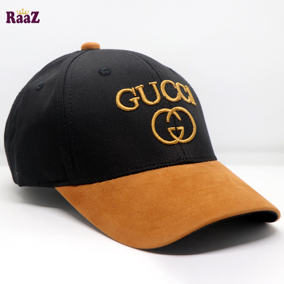 Picture of Black Premium Embroidery Logo Velvet Curved Cap