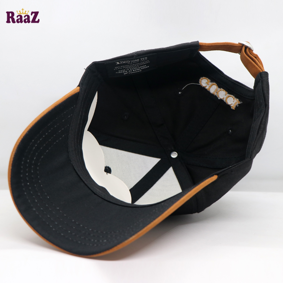 Picture of Black Premium Embroidery Logo Velvet Curved Cap