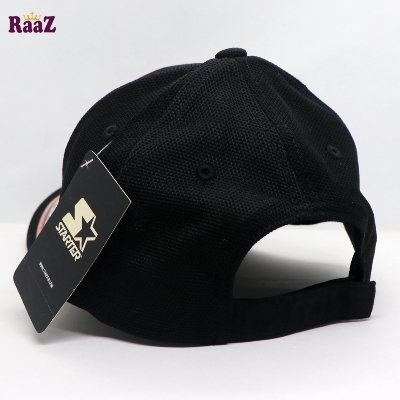 Picture of Black Cotton Adjustable Baseball Cap For Men And Women