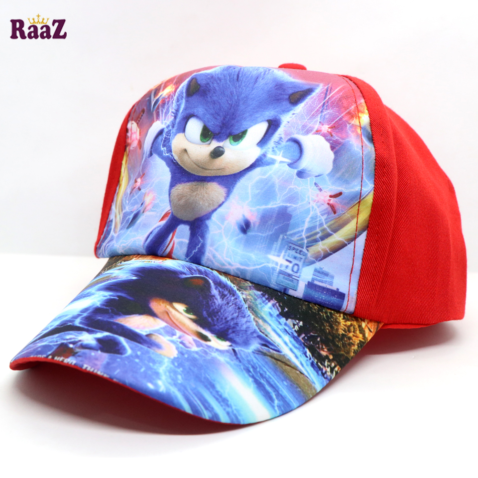 Picture of Cartoon Anime Sonic Sonic Boy Baseball Cap for Kid Cartoon Printing Children Hat Baby Gift