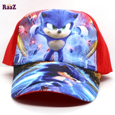Picture of Cartoon Anime Sonic Sonic Boy Baseball Cap for Kid Cartoon Printing Children Hat Baby Gift
