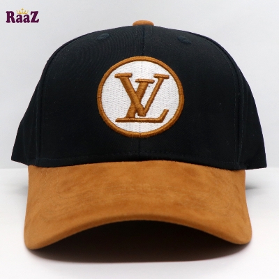 Picture of Black And Brown Velvet Cotton Adjustable Baseball Cap For Men And Women