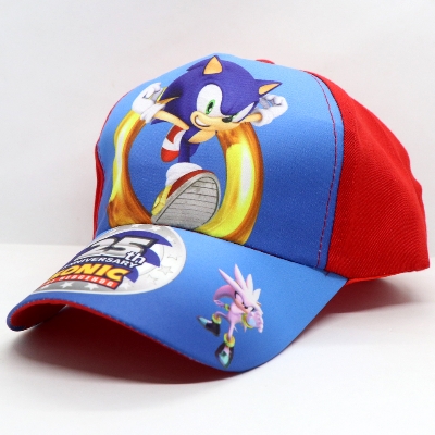Picture of Cartoon Anime Sonic Sonic Boy Baseball Cap for Kid Cartoon Printing Children Hat Baby Gift