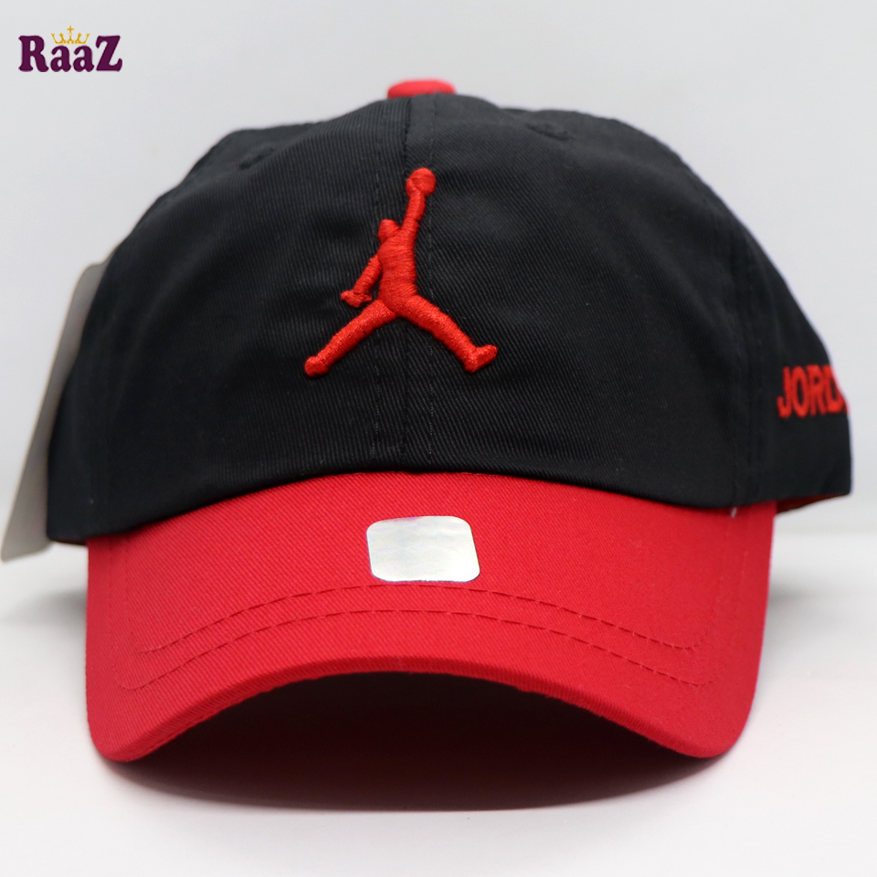 Picture of Black Red Embroidery Logo Two Tone Kids Cap