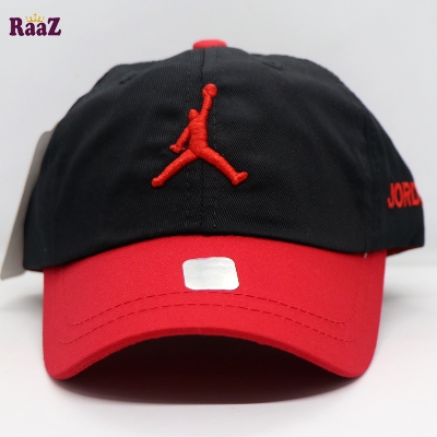 Picture of Black Red Embroidery Logo Two Tone Kids Cap