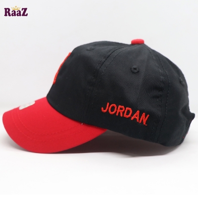 Picture of Black Red Embroidery Logo Two Tone Kids Cap