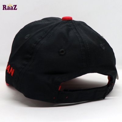 Picture of Black Red Embroidery Logo Two Tone Kids Cap