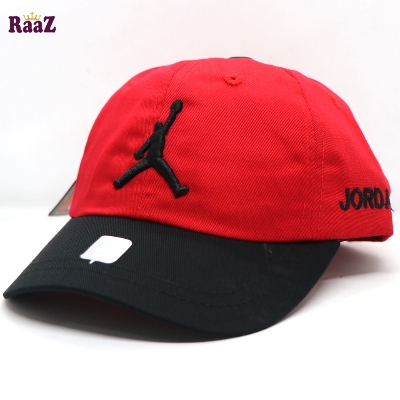 Picture of Red Black Embroidery Logo Two Tone Kids Cap