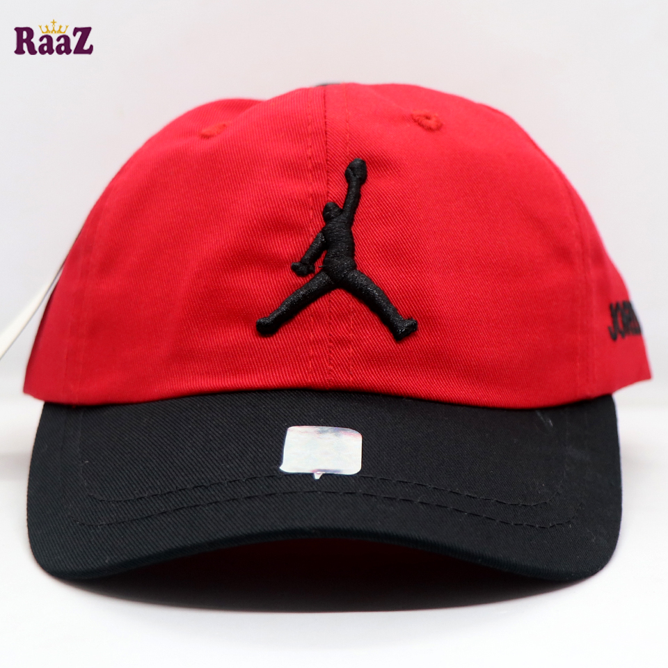 Picture of Red Black Embroidery Logo Two Tone Kids Cap