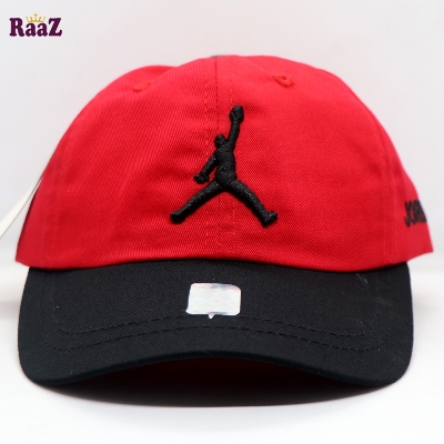 Picture of Red Black Embroidery Logo Two Tone Kids Cap