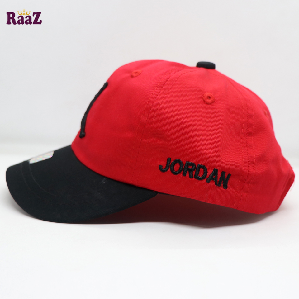 Picture of Red Black Embroidery Logo Two Tone Kids Cap