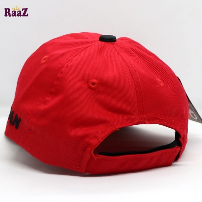 Picture of Red Black Embroidery Logo Two Tone Kids Cap