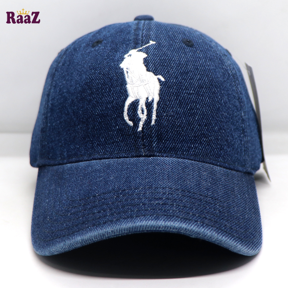 Picture of Navy Blue Wash Denim Export US Polo Cap For Men And Women