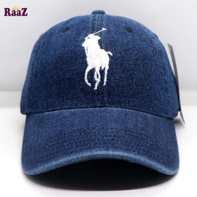 Picture of Navy Blue Wash Denim Export US Polo Cap For Men And Women