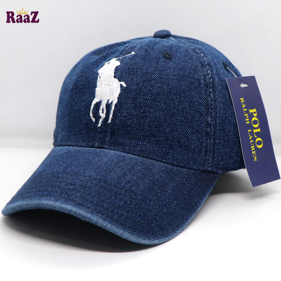 Picture of Navy Blue Wash Denim Export US Polo Cap For Men And Women