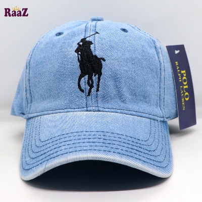 Picture of Navy Blue Wash Denim Export US Polo Cap For Men And Women