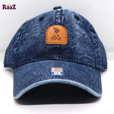 Picture of Navy Blue Denim Us Polo Snapback Baseball Cap For Men