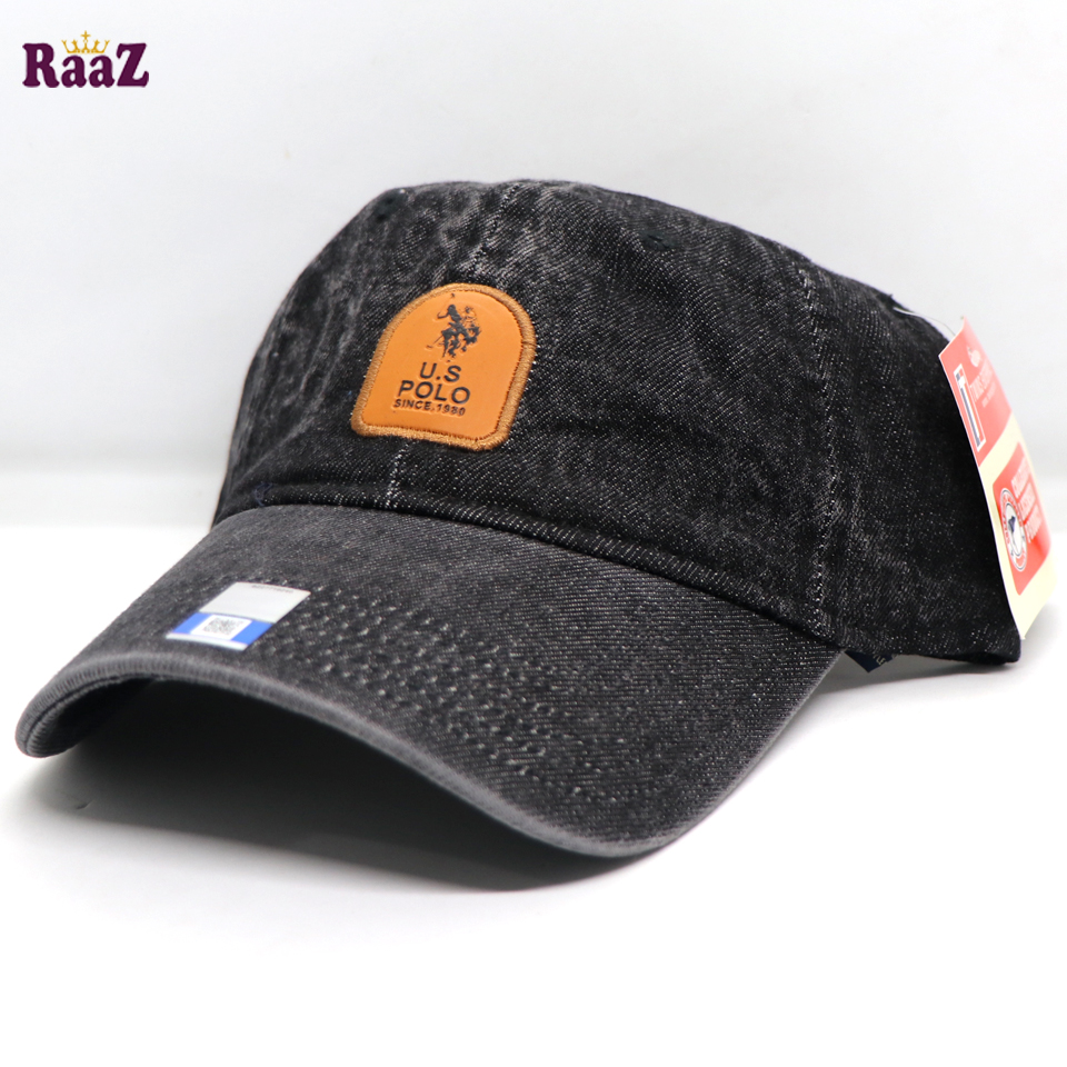 Picture of Grey Denim Us Polo Snapback Baseball Cap For Men