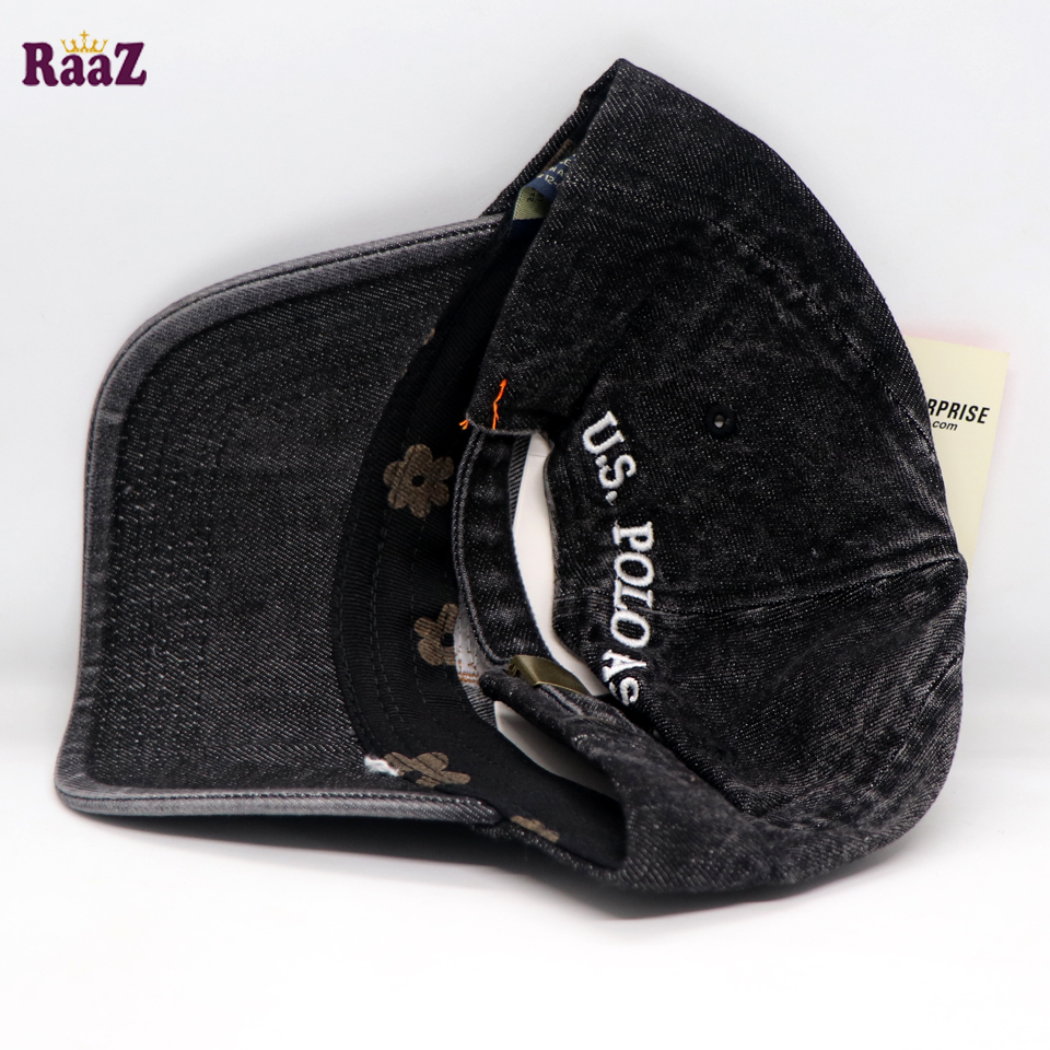 Picture of Grey Denim Us Polo Snapback Baseball Cap For Men
