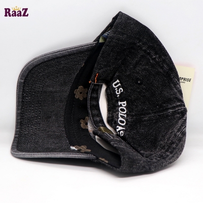 Picture of Grey Denim Us Polo Snapback Baseball Cap For Men