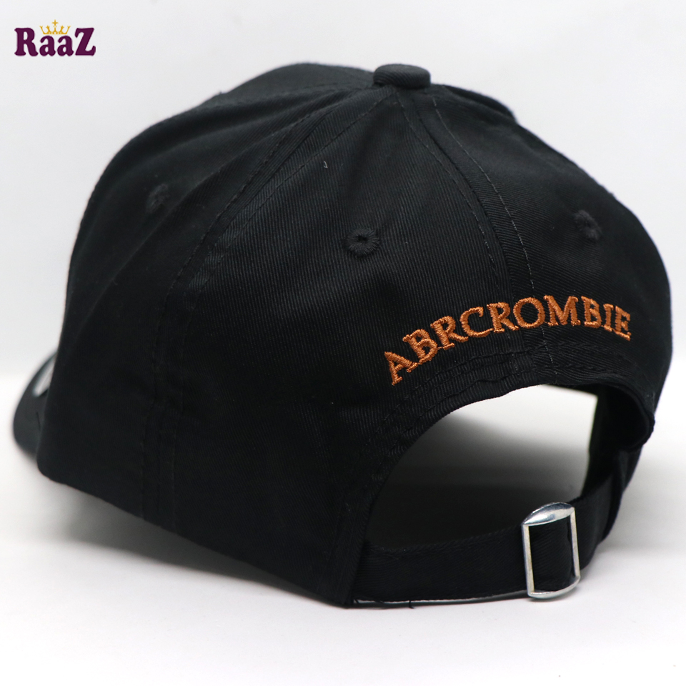 Picture of Black Abercrombie Cotton Baseball Cap For Men