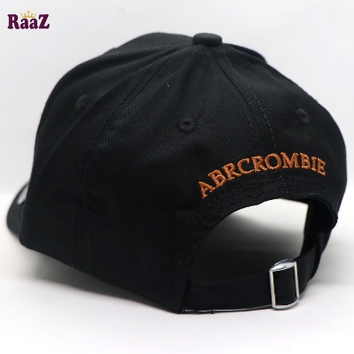 Picture of Black Abercrombie Cotton Baseball Cap For Men
