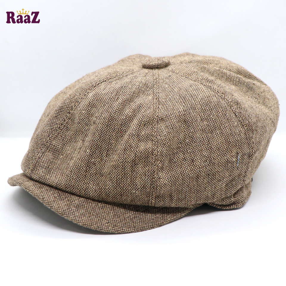 Picture of Men's Flat Top Hat Ivy Gatsby Driving Cap Autumn Winter Newsboy Hat Octagonal Hats